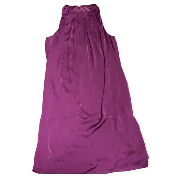 Zara | Royal Purple Sleeveless Mini Dress w/ High Neckline | XS - Picture 4 of 7